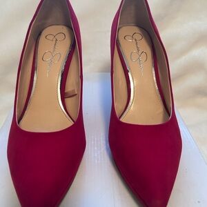 Red Suede heel